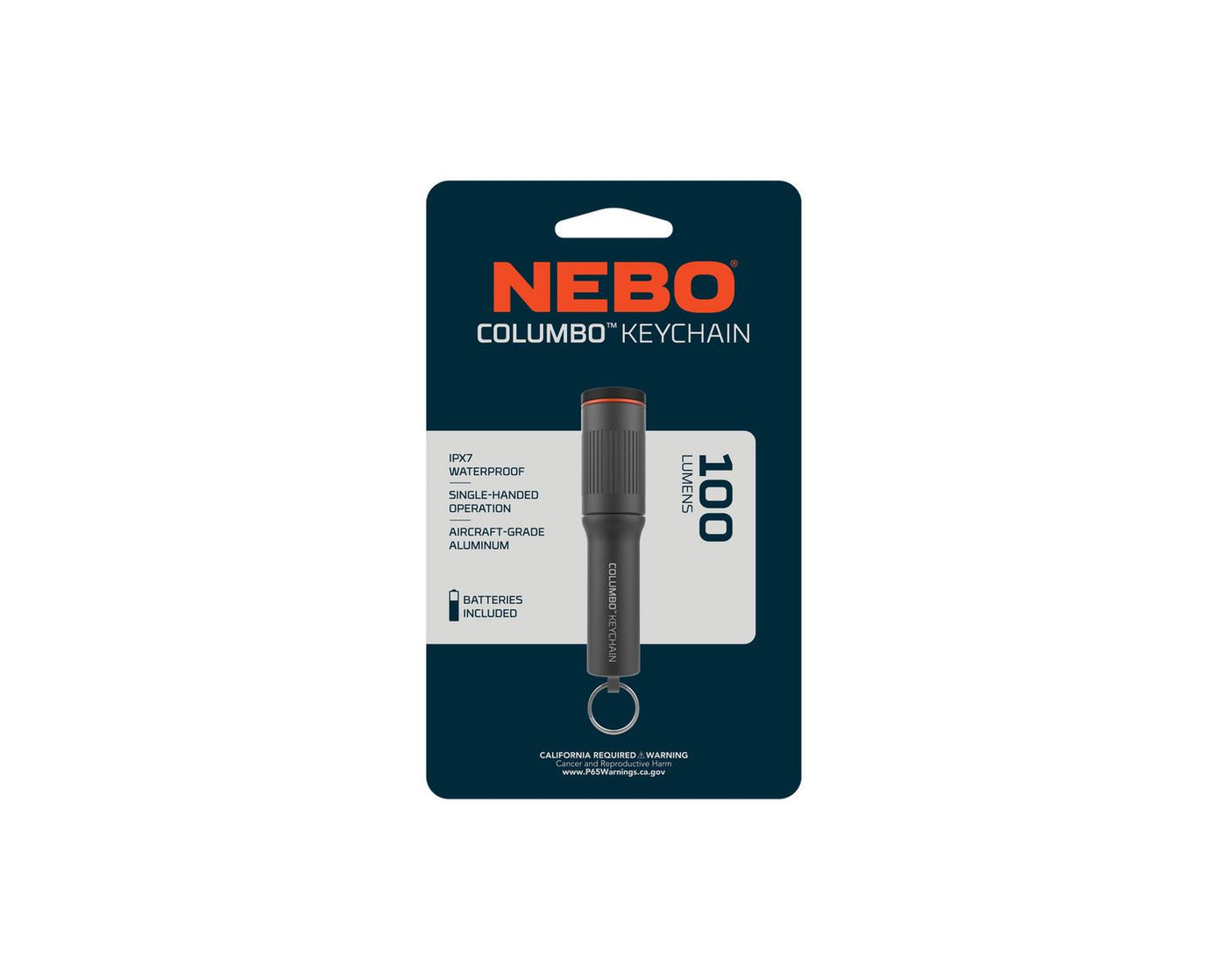 Linterna de llavero NEBO Columbo Keychain 100 Lúmenes