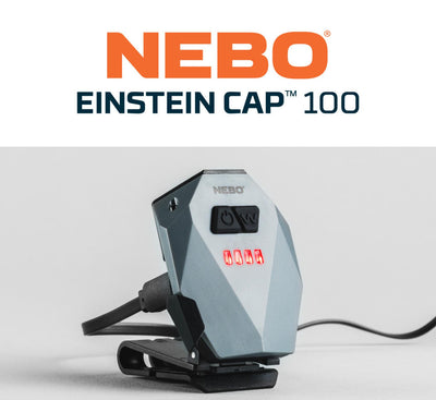 Linterna de Gorra Recargable NEBO Einstein Cap 100 Lúmenes